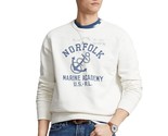 Polo Ralph Lauren Men&#39;s Anchor-Print Fleece Sweatshirt White-Medium - £58.20 GBP