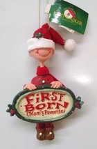 Kurt Adler Favorite Child Ornament (First Born Boy Mom) - £14.83 GBP