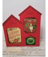 Hallmark Christmas Greeting Cards Box 24 Ct Red House Box Glitter Trimme... - $21.91 CAD
