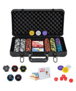 14 Gram Texas Holdem Poker Chip Set 300 Pieces Claytec Chips - Color: Black - £93.45 GBP