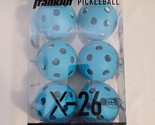FRANKLIN X-26 Pickleball Indoor Balls - Optic Blue - Lot of 6 NIP NEW 2.... - $21.77