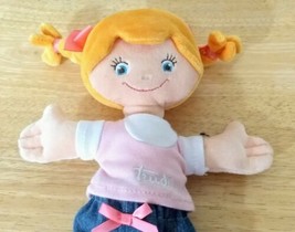 Trudi Rag Doll Girl Stuffed Plush Toy with Pigtails and Bow Jacket Pants Shoes - £15.52 GBP