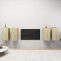 TV Cabinets 4 pcs Sonoma Oak 30.5x30x60 cm Engineered Wood - £86.59 GBP