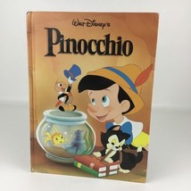 Walt Disney Pinocchio Hardcover Book Vintage 1986 Classic Story Geppetto  - $16.78