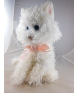 Russ Berrie 10&quot; White Cat Kitty Plush FUFFI So Very cute BLUE eyes - £10.59 GBP