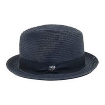 Men's Bently Semi Crushable Fedora Pinch Front Briad Hat Leonardo LE232 Navy image 4