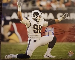 Aaron Donald Los Angeles Rams Hand Signed Autographed 8x10 Photo with SSC COA - $73.63