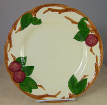 Franciscan Pottery Apple Dinner Plate Cream Red Green 10-5/8 inches - £9.89 GBP