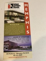Lorraine Motel National Civil Rights Museum Brochure Memphis Tennessee B... - £5.50 GBP