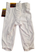 Wilson Youth Football Practice Pant Tight Knee Pockets Medium No Pads Flat White - $11.87