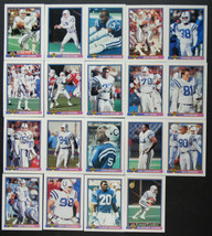 1991 Bowman Indianapolis Colts Team Set of 19 Football Cards - $4.00