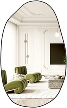 Neuweaby Irregular Wall Mirror, Asymmetrical Mirror Large Accent, 33.5&quot;X 20.5&quot; - £71.66 GBP