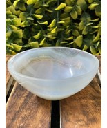 Lace Agate Crystals Decorative Bowl, Gemstone Altar Offering Bowl - $59.95
