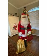 Men&#39;s Deluxe Santa Suit 11PC. Christmas Adult Santa Claus Costume - $61.03+