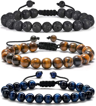 Easter Gifts for Mens Boy Easter Basket Stuffers - Beaded Natural Stone ... - $14.77