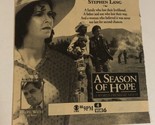 A Season Of Hope TV Guide Print Ad Jobeth Williams Stephen Lang Ralph Wa... - £4.74 GBP