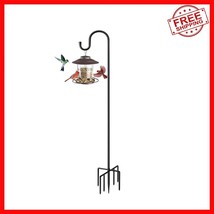 Black 84&quot; Shepherds Hook - Adjustable Height for Lanterns &amp; Bird Feeders - $724.67 MXN