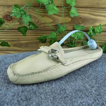 Circa Joan &amp; David  Women Driving Moccasins Shoes Beige Leather Slip On Size 7 - £19.36 GBP