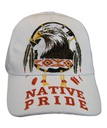 Native Pride Eagle Men&#39;s Adjustable Baseball Cap (White) - £11.95 GBP