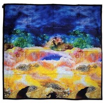 NWT Silk Scarf 53&quot;x53&quot; Super Large Square Shawl Wrap S3603 Xiang Yun Sha - £39.11 GBP