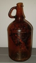 Vintage Antique Glass Clorox Bottle Embossed Amber Gallon Jug No damage ... - $18.27 CAD