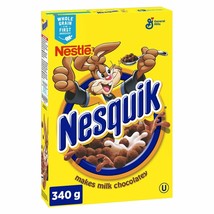 3 boxes Nesquik Whole Grain Chocolatey Cereal 340g / 12oz Free Shipping - $35.80