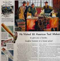 1930 Sears &amp; Roebuck Retail Stores Advertisement Tools Supply Vintage DW... - $29.99