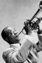 Louis Armstrong Playing Trumpet 18x24 Poster - $23.99