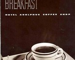 Hotel Adolphus Coffee Shop Menu Dallas Texas 1950&#39;s Emerald Beach Hotel - $39.58