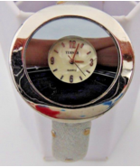 TERNER 6356 Silver Women&#39;s Watch Large Round Silver Face Sterling Silver... - $54.33 CAD