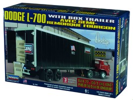 Lindberg Dodge L-700 with Box Trailer - £59.34 GBP