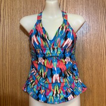 Athena NWOT Ladies Lined Ruched slimming Tankini size 6 - $42.00