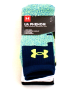Under Armour UA Phenom Assorted Crew Socks 3 in Package Men&#39;s 4-8 NWT - £31.13 GBP