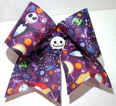 Custom Made The Nightmare Before Christmas Hair Bow 6&quot; without tags - £5.49 GBP