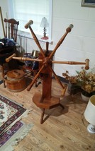 Antique Yarn WInder Wheel Spinning With Counter Gears Neat Primitive Wea... - £358.59 GBP