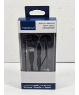 Insignia - USB-C Wired Earbud Headphones - Black NS-HPUSBC23 - $12.41 CAD