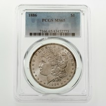 1886 Argent Morgan Dollar Classé Par PCGS Comme MS-65 ! Grand Morgan - $247.50