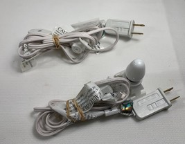 2 Christmas Village House LIGHT CORDS Single Socket W/PLSt Clip TESTED - $9.90