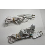 2 Christmas Village House LIGHT CORDS Single Socket W/PLSt Clip TESTED - €8,47 EUR