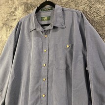 Vintage Orvis Shirt Mens Extra Large Blue Houndstooth Button Up Longsleeve Work - £13.26 GBP