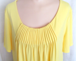 Sz 14/16W CATO WOMAN Pullover Top Tee Pleated Neckline - $16.82