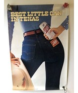 1980 Schlitz Beer Cowgirl Jeans Patch Poster Brewing Company 20x30 Made ... - £44.27 GBP