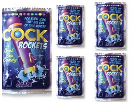 ORAL SEX CANDY PRINTS BJ'S EXPLODES IN YOUR MOUTH GRAPE COCK ROCKETS 5 PACKS - $291.53 MXN