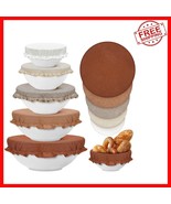 Multi-Size Reusable Bowl Covers - 10 Pcs in Chic Earth Tones for Every O... - $39.93 CAD