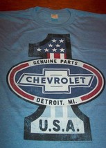 VINTAGE STYLE GM CHEVROLET Cars Trucks T-Shirt SMALL NEW Detroit MI USA - $19.80