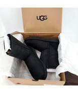 UGG Classic Short II Woman&#39;s 6 Fur Boots Black Designer Luxury shoes Winter - £117.81 GBP