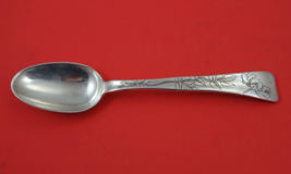 Lap Over Edge Acid Etched By Tiffany Sterling Place Soup Spoon w/ orchids  7&quot; - £316.25 GBP