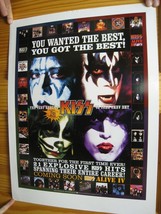 Kiss Poster The Very Best Explosive Hits Band Face Shooting Album Covers... - $89.64