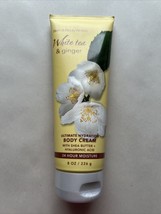 DISCONTINUED BATH &amp; BODY WORKS WHITE TEA &amp; GINGER BODY CREAM 8 FL OZ SHE... - £12.06 GBP