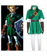 Legend of Zelda Zelda Link Cosplay Costume Link Green Costume Halloween ... - $99.15 CAD